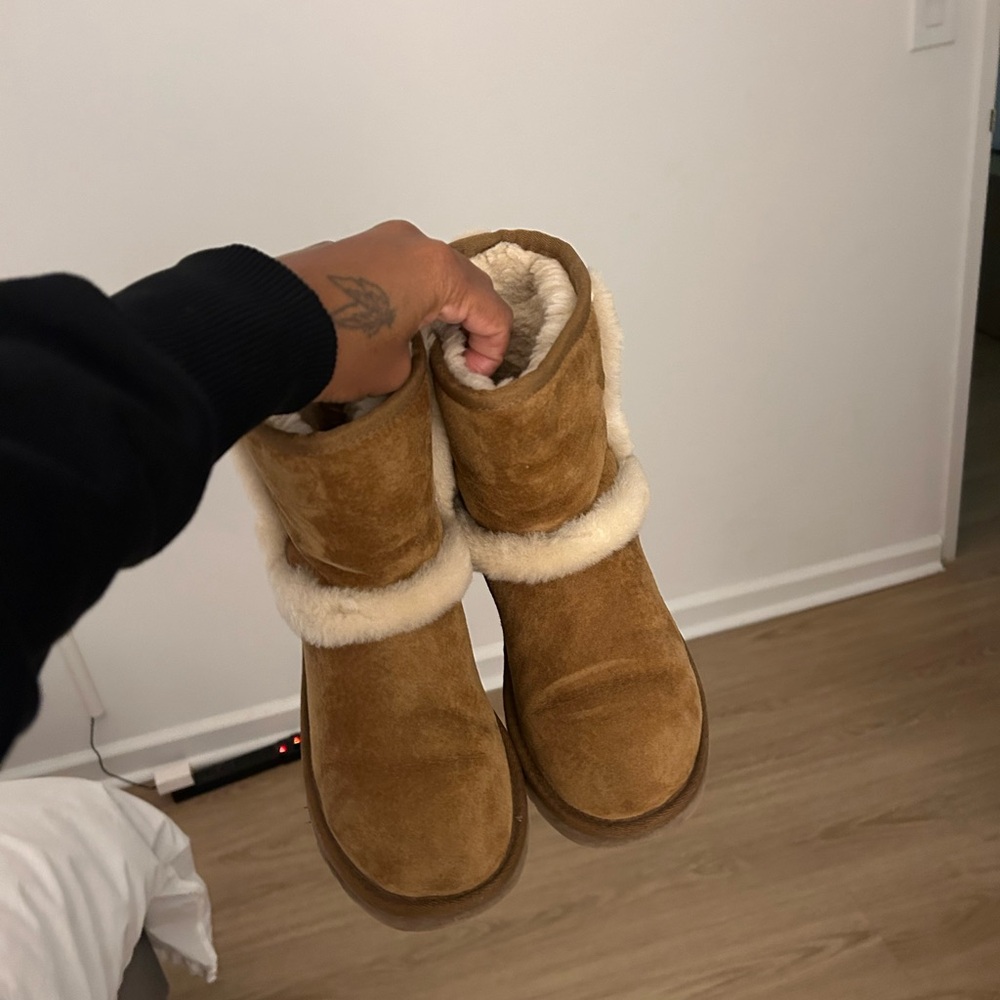 UGG Tan Shearling Kids Boots
